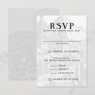 Mexico Passport RSVP Card
