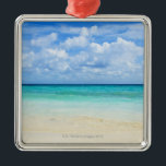 Mexico, Playa Del Carmen, tropical beach Metal Ornament<br><div class="desc">AssetID: 116358619 / {Tetra Images} / Mexico,  Playa Del Carmen,  tropical beach</div>