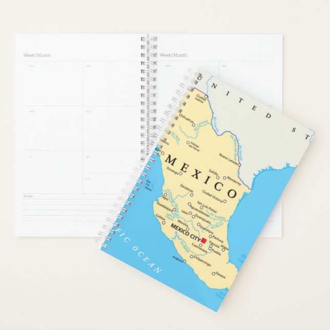 Mexico Political Map Planner (Display)