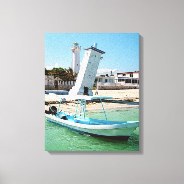 Mexico Puerto Morelos Canvas Print (Front)