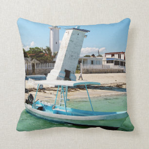 Mexico Puerto Morelos Throw Pillow
