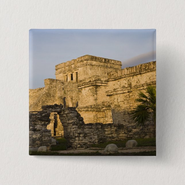 Mexico, Quintana Roo, Yucatan Peninsula, 2 Inch Square Button (Front)