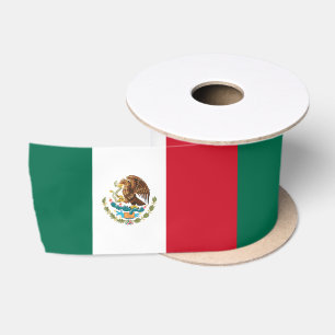 Mexico Ribbon, Mexican Flag holiday /sports Satin Ribbon
