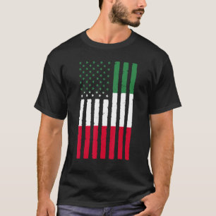 Mexico Roots Usa Flag Heritage Half Mexican Americ T-Shirt