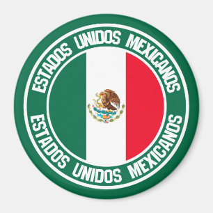 Mexico Round Emblem Magnet