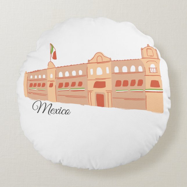 MEXICO ROUND PILLOW (Front)