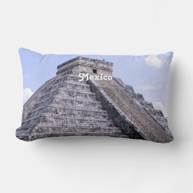 Mexico Ruins Lumbar Pillow (Front)
