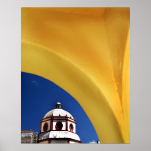 Mexico, San Miguel de Allende. Church framed Poster