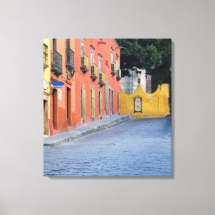 Mexico, San Miguel de Allende, Homes along Canvas Print