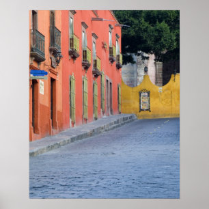 Mexico, San Miguel de Allende, Homes along Poster