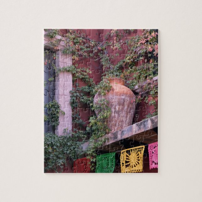 Mexico, San Miguel de Allende, Ivy, clay pot, Jigsaw Puzzle (Vertical)