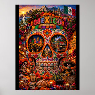 Mexico Skull Art Print State of Mind