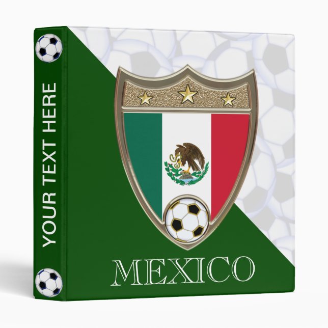 Mexico Soccer 1" Binder (Front/Spine)
