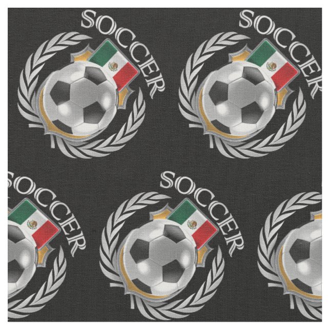 Mexico Soccer 2016 Fan Gear Fabric (Close Up)