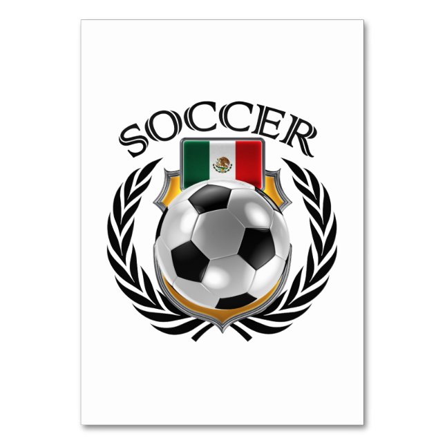 Mexico Soccer 2016 Fan Gear Table Number (Back)