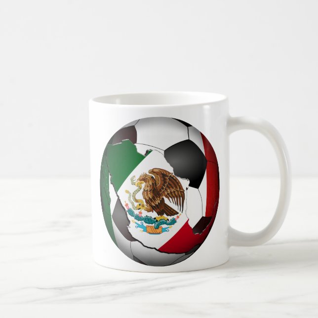 Mexico Soccer Ball Coffee Mug (Right)