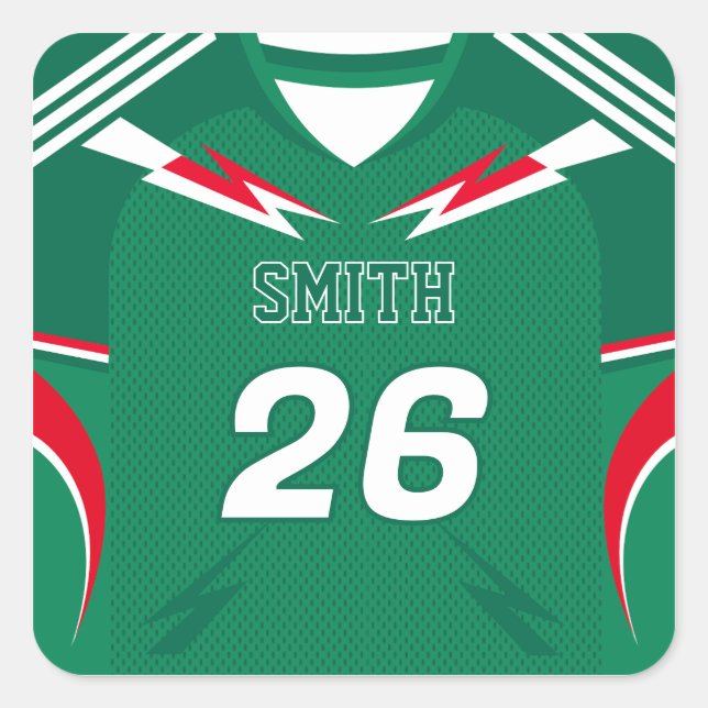 Mexico Soccer Jersey Custom Name Number Sticker (Front)