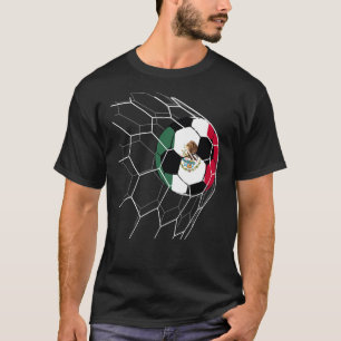 Mexico Soccer   Mexico Flag Football T-Shirt