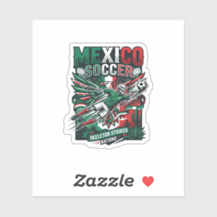 Mexico Soccer Skeleton Striker Nations Premium Spo
