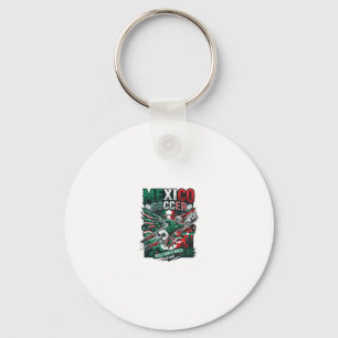 Mexico Soccer Skeleton Striker Nations Premium Spo Keychain