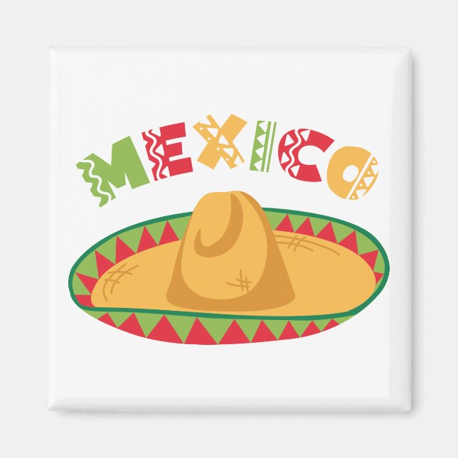 Mexico Sombrero Magnet (Front)