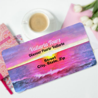 Mexico Sunset 0909 Address Label