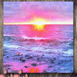 Mexico Sunset 0909 Art Canvas Print