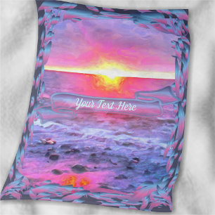 Mexico Sunset 0909 Fleece Blanket