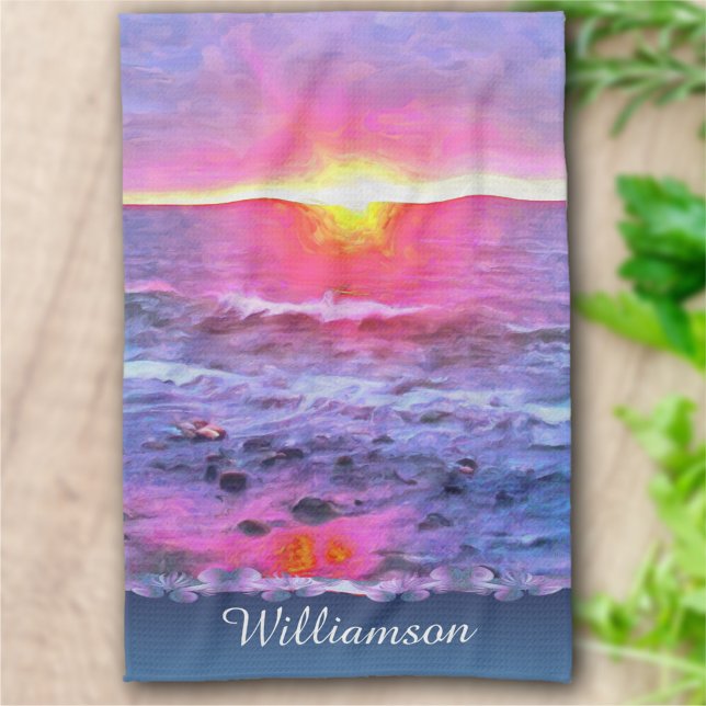 Mexico Sunset 0909 Kitchen Towel (Creator Uploaded)