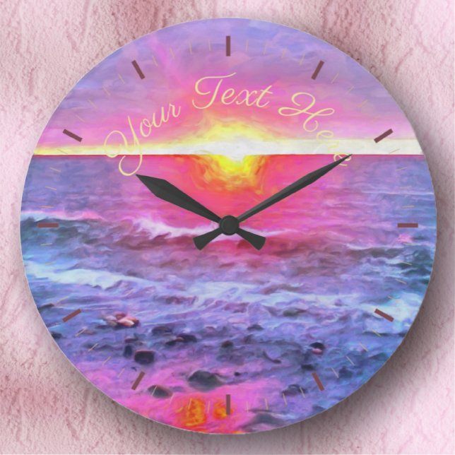 Mexico Sunset 0909 Large Clock (Creator Uploaded)