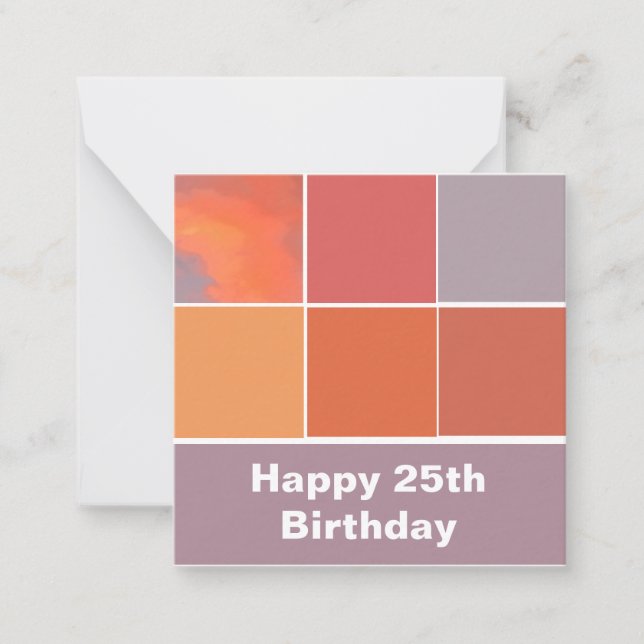 Mexico Sunset Colours Card (Front)