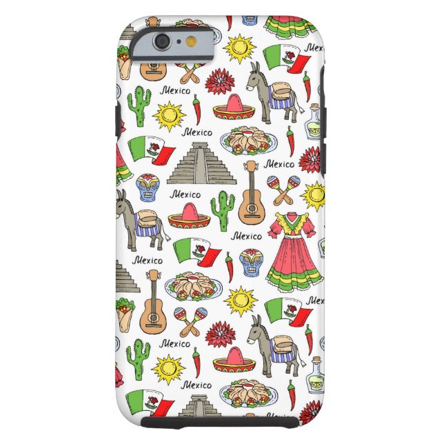 Mexico | Symbols Pattern Case-Mate iPhone Case (Back)