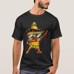 Mexico Taco Makes Dab Dabbing Mexican Men Sombrero T-Shirt