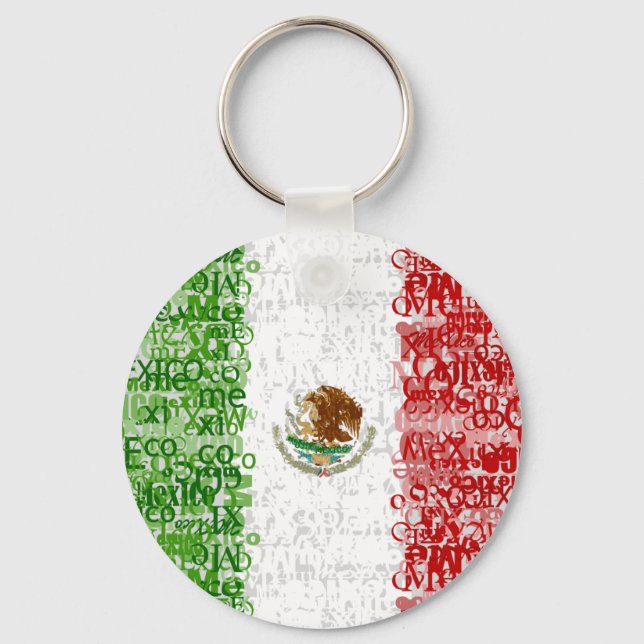 Mexico Textual Keychain (Front)