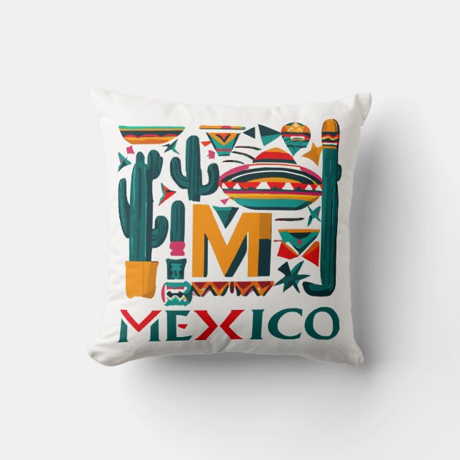 MEXICO THROW PILLOW (Front)