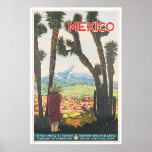 Mexico Travel Poster Mexican Wall Art Print