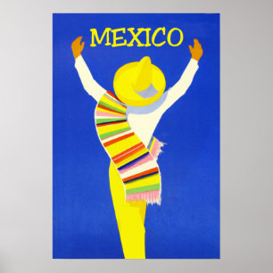 Mexico travel poster. poster