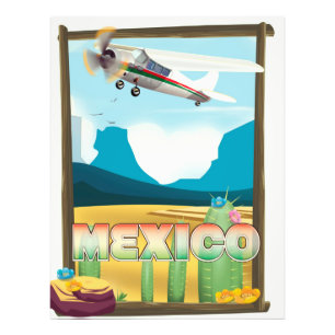 Mexico Travel poster print.