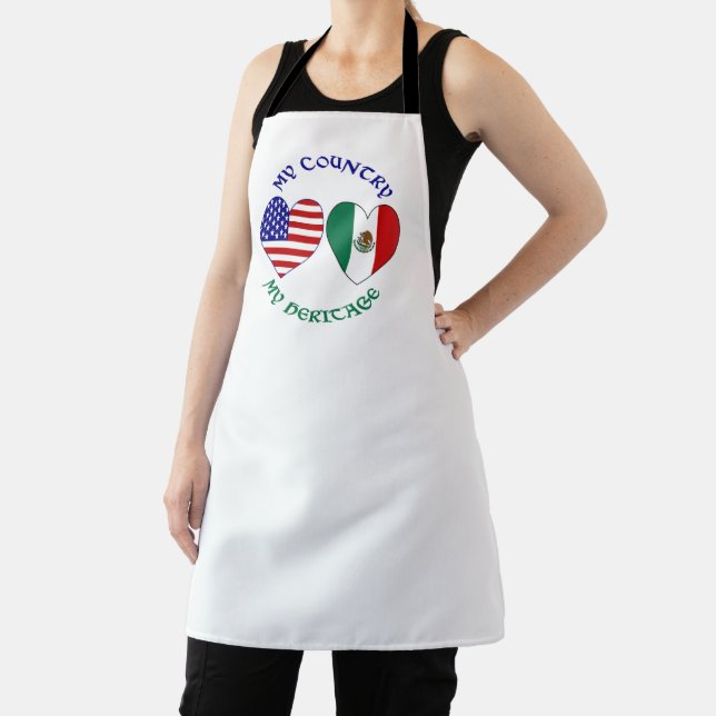Mexico USA My Country My Heritage Apron (Insitu)