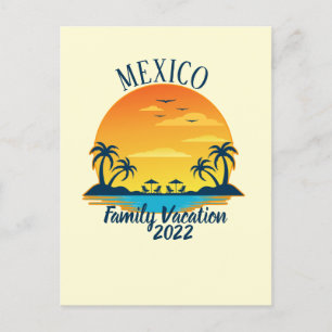 Mexico  Vacation 2021 Travel Trip Group Matching Postcard