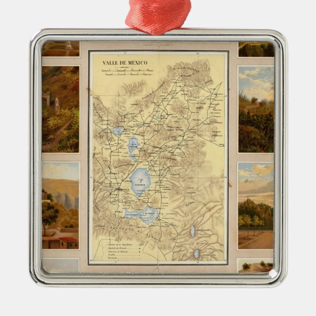 Mexico Valley Metal Ornament (Front)