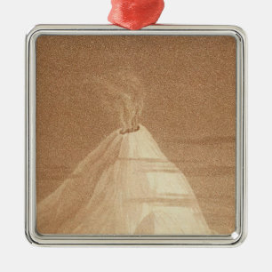 Mexico View of Orizaba Metal Ornament