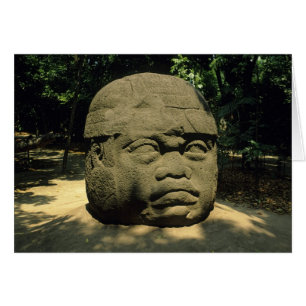 Mexico, Villahermosa, giant Olmec head, La Venta