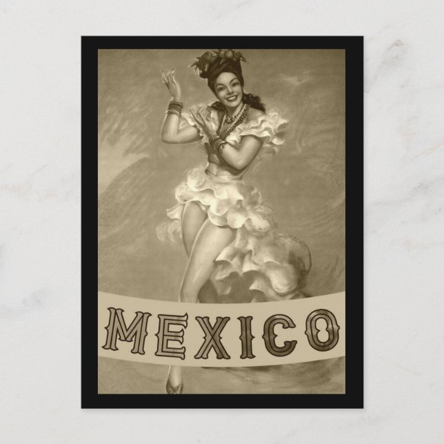 MEXICO Vintage Art - Travel -   Postcard (Front)