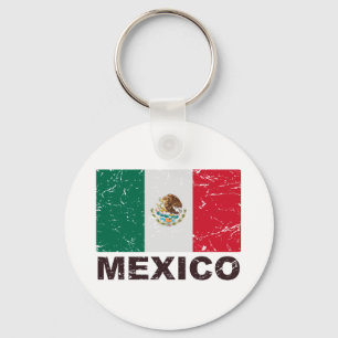Mexico Vintage Flag Keychain
