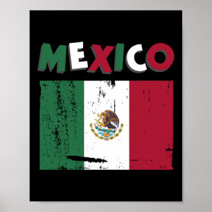 Mexico Vintage Mexican Flag Pride Hat Jersey 1 Poster