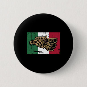 Mexico Vintage Mexican Flag Pride Hecho En Mexico 2 Inch Round Button