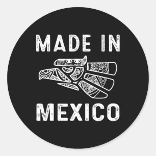 Mexico Vintage Mexican Flag Pride Hecho En Mexico  Classic Round Sticker