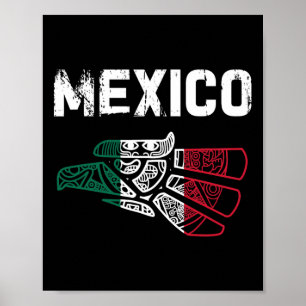 Mexico Vintage Mexican Flag Pride Hecho En Mexico  Poster