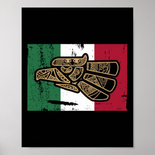 Mexico Vintage Mexican Flag Pride Hecho En Mexico  Poster